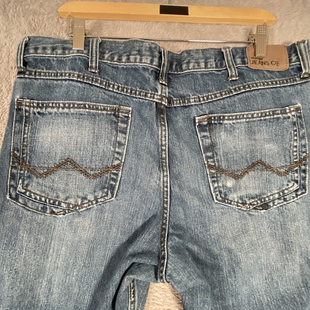 Vintage Wrangler Relaxed Straight Jeans Mens 36x31 Cowboy Work Western Chore - Picture 8 of 9